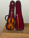 Violon miniature décoratif avec étui rigide – Objet de collection