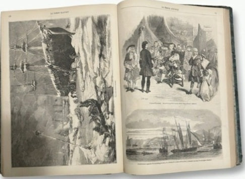 Le Monde Illustré – Volume relié d'époque 1857-1858